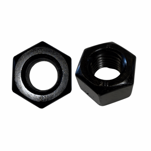 ASTM A194 Grade 2H heavy hex nut used with high-strength stud bolts in industrial applications