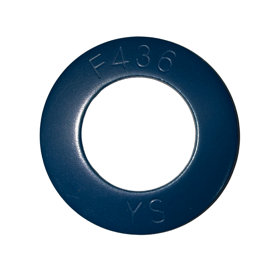 F436 hardened flat washer with PTFE Teflon® coating